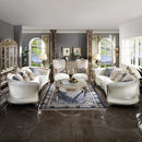 Dresden II Gold Patina Finish Sofa w/ 7 Pillows - Ornate Home