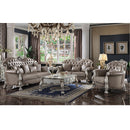 Dresden Vintage Bone White Sofa w/ 5 Pillows - Ornate Home