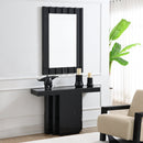 Drisana Black Mirrored Accent Mirror - Ornate Home