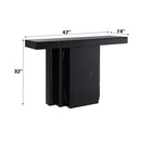 Drisana Black Mirrored Console Table - Ornate Home