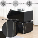 Drisana Black Mirrored End Table - Ornate Home