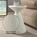 Duane Natural White Accent Table - Ornate Home
