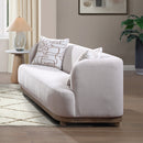 Duncan Beige Loveseat w/2 Pillows - Ornate Home