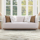 Duncan Beige Sofa w/4 Pillows - Ornate Home