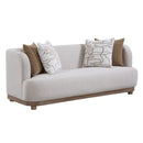 Duncan Beige Sofa w/4 Pillows - Ornate Home