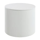 Dyllan White High Gloss End Table - Ornate Home