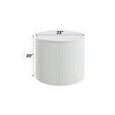 Dyllan White High Gloss End Table - Ornate Home