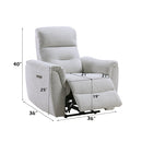 Eastre Beige Power Motion Recliner - Ornate Home