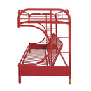 Eclipse Red Twin/Full Futon Bunk Bed - Ornate Home