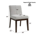 Edwyn Gray & Brown Side Chair (Set of 2) - Ornate Home