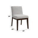 Edwyn Gray & Brown Side Chair (Set of 2) - Ornate Home
