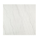 Edwyn White Natural Marble Top & Espresso Counter Height Table - Ornate Home