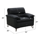 Eilene Black  Chair - Ornate Home