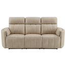 Elison Dark Beige Motion Sofa - Ornate Home