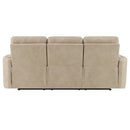 Elison Dark Beige Motion Sofa - Ornate Home