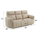 Elison Dark Beige Motion Sofa - Ornate Home
