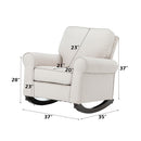 Elvin Beige Rocking Chair - Ornate Home
