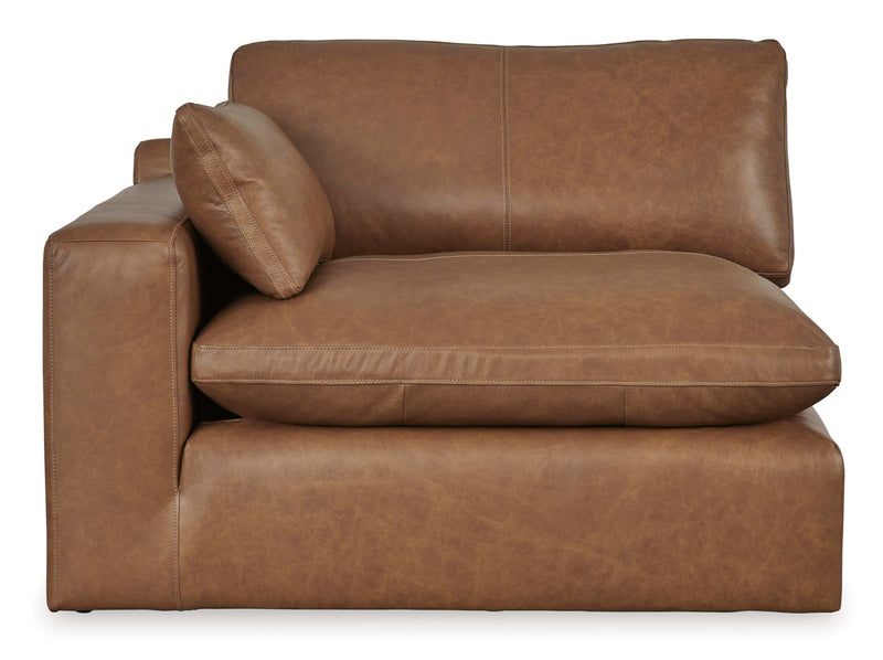 Emilia Caramel Leather 5pc Modular Sectional Living Room Set - Ornate Home