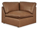 Emilia Caramel Leather 5pc Modular Sectional Living Room Set - Ornate Home