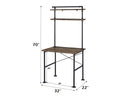Ensata Rustic Oak & Black Writing Desk - Ornate Home
