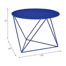 Epidia Blue Accent Table - Ornate Home