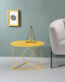 Epidia Yellow Accent Table - Ornate Home