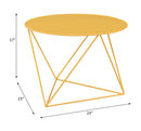 Epidia Yellow Accent Table - Ornate Home
