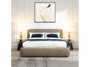 Erica Dark Beige Eastern King Bed - Ornate Home