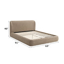 Erica Dark Beige Full Bed - Ornate Home