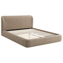 Erica Dark Beige Queen Bed - Ornate Home