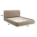 Erica Dark Beige Queen Bed - Ornate Home