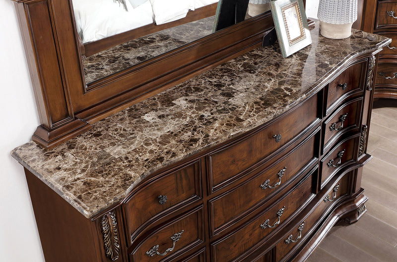Esparanza Brown Cherry 4 Pc. Queen Bedroom Set - Ornate Home