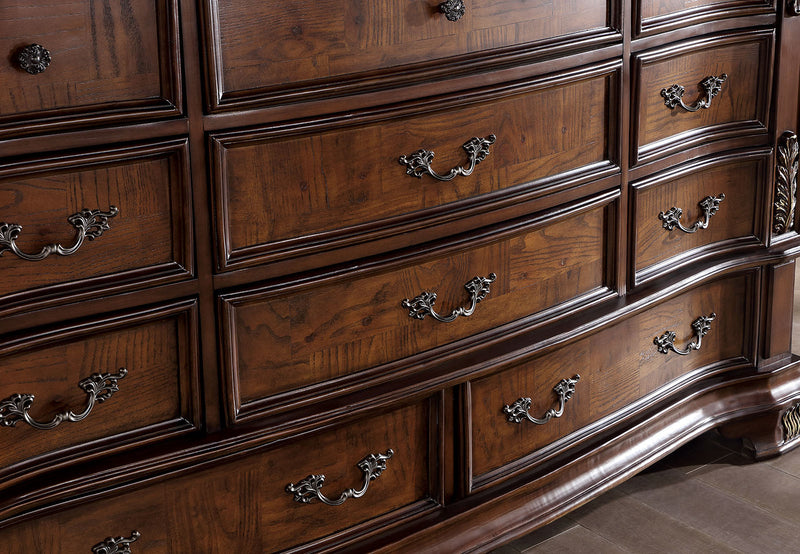 Esparanza Brown Cherry 4 Pc. Queen Bedroom Set - Ornate Home