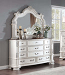 Esparanza Pearl White 5 Pc. Queen Bedroom Set w/ 2NS - Ornate Home