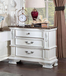 Esparanza Pearl White 5 Pc. Queen Bedroom Set w/ 2NS - Ornate Home