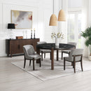 Estella Gray/Walnut Side Chair (Set of 2) - Ornate Home