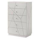 Esther White/Silver Chest - Ornate Home