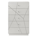 Esther White/Silver Chest - Ornate Home