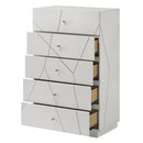 Esther White/Silver Chest - Ornate Home