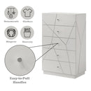 Esther White/Silver Chest - Ornate Home