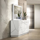 Esther White/Silver Dresser - Ornate Home