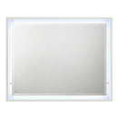 Esther White/Silver Mirror w/LED - Ornate Home