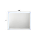 Esther White/Silver Mirror w/LED - Ornate Home