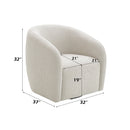 Etienne Beige Chair W/Swivel - Ornate Home