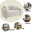 Etienne Beige Loveseat W/3 Pillows - Ornate Home