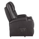 Evander Brown Power Lift Recliner - Ornate Home