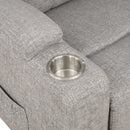 Evander Gray Power Lift Recliner - Ornate Home