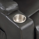 Evander Gunmetal Power Lift Recliner - Ornate Home