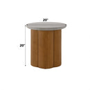Evelyn Walnut End Table - Ornate Home