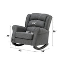 Fabien Gray Rocking Chair - Ornate Home